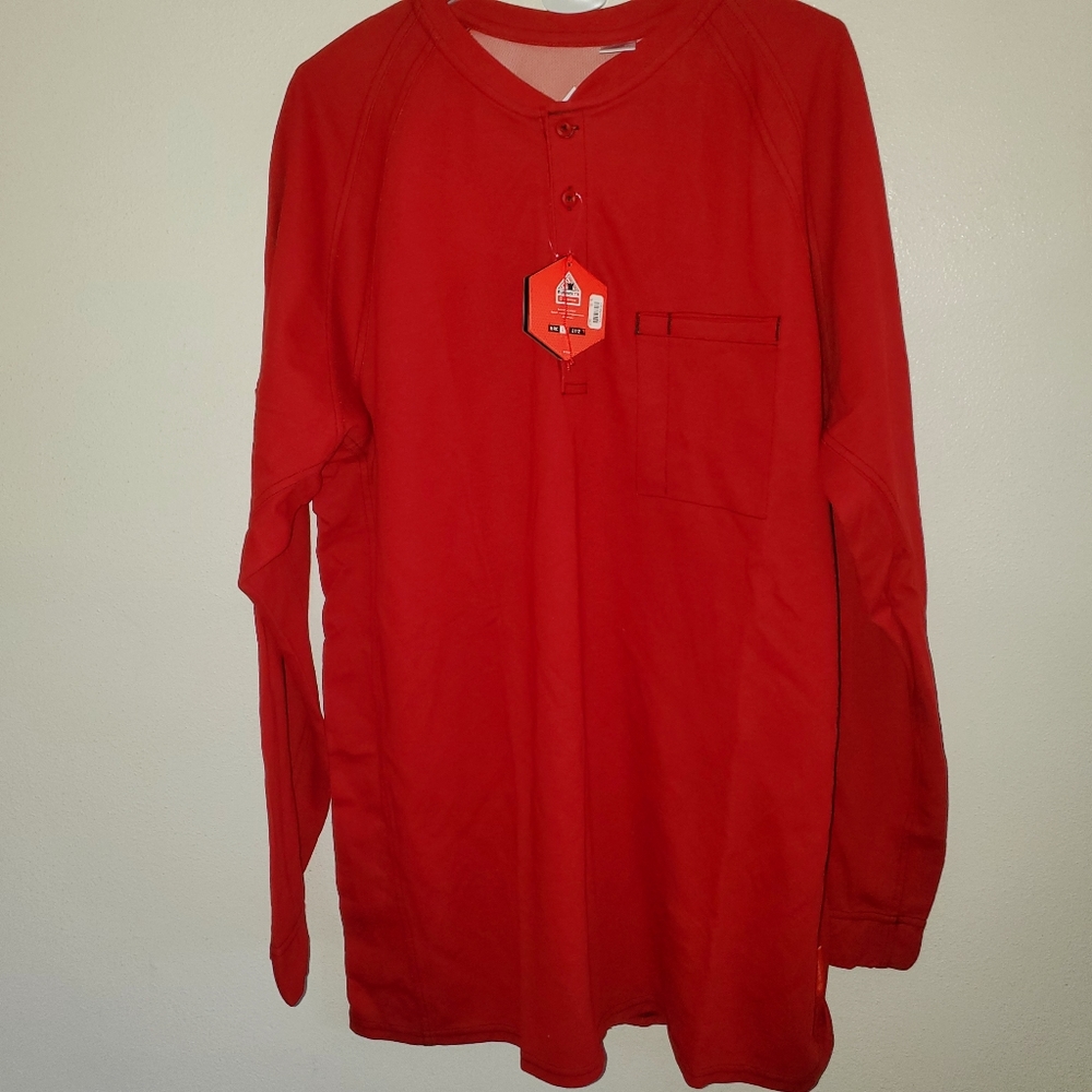 BULWARK FR Men's iQ Series Red  Shirt - Cat 2 - 2112 - Westex G2 - New with Tags